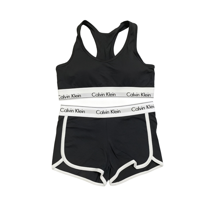 Conjunto Deportivo Calvin Klein Mujer Corto Negro